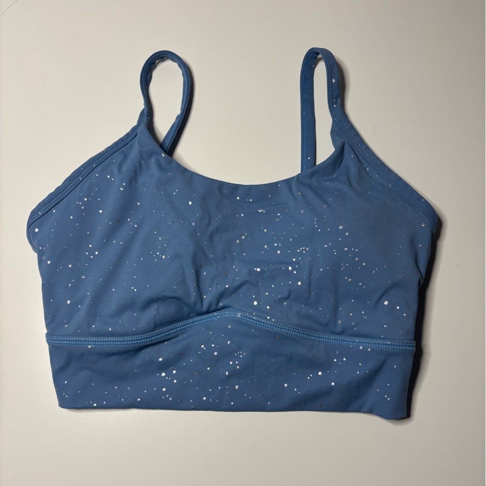 Blue Starry sports bra